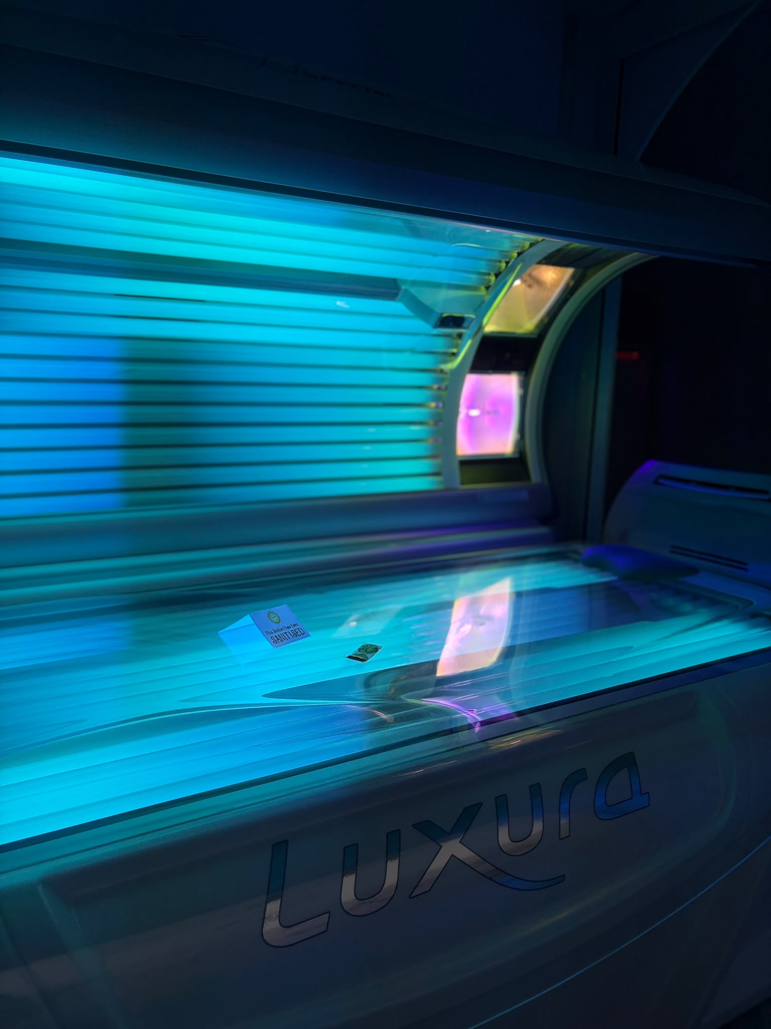 Luxura tanning bed at Dolly Rocks Tanning Studio